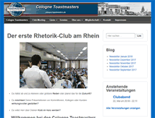 Tablet Screenshot of cologne-toastmasters.de